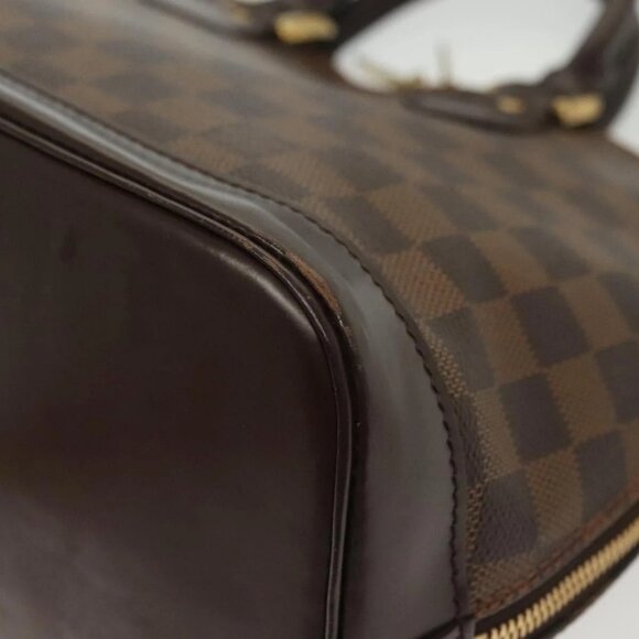 LOUIS VUITTON Damier Ebene Alma Hand Bag N51131 LV Auth 140459 - Picture 4 of 16